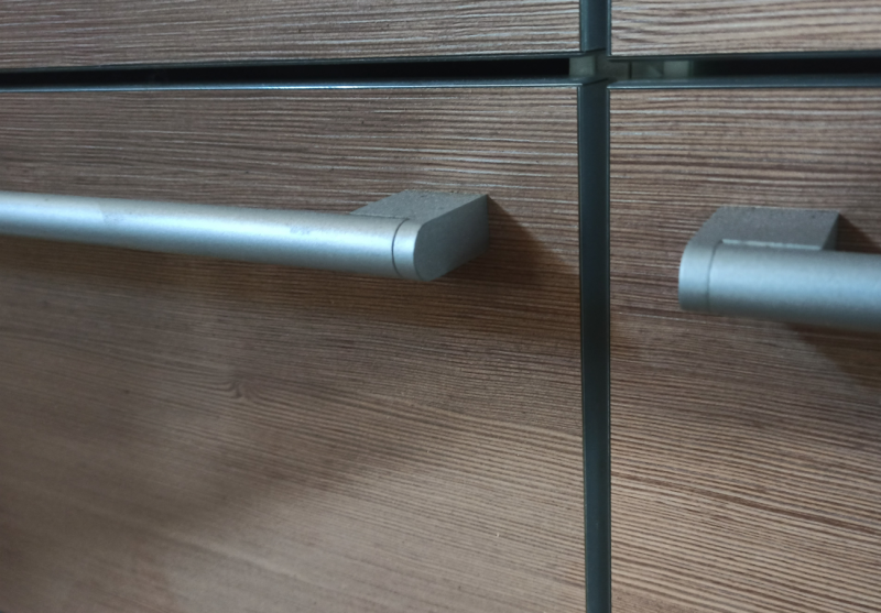 Meuble sur mesure de cuisine en placage bois à Bordeaux en Gironde